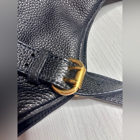 Marc by Marc Jacobs Petal to the Metal Black Leather Tote Shoulder Bag - Picture 9 of 13